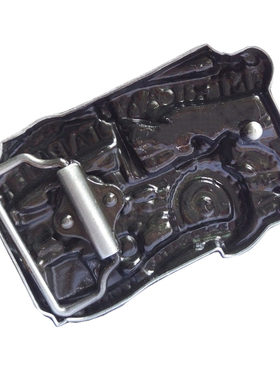 农场主作业图美国西部牛仔皮带扣腰皮带平滑扣cowboy belt buckle