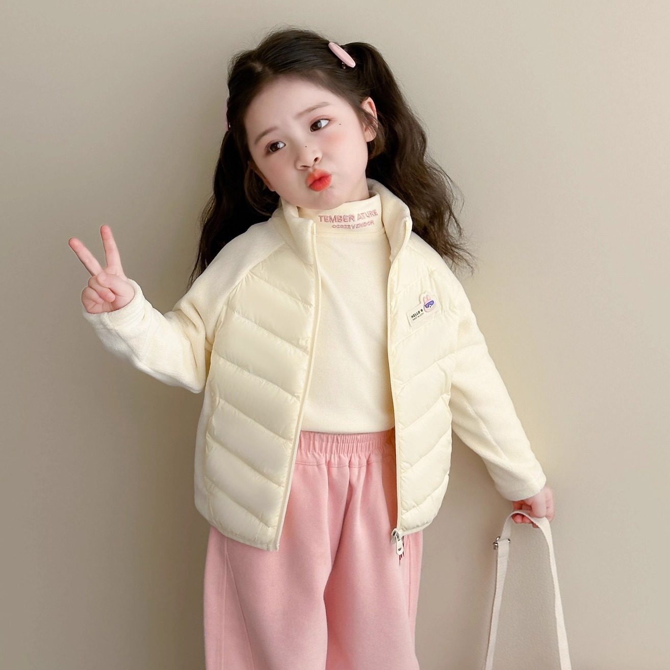 女童羽绒服2025新款秋冬季轻薄冬装内胆儿童短款校服神器宝宝外套,淘宝优惠券,粉丝福利购,淘宝优惠卷