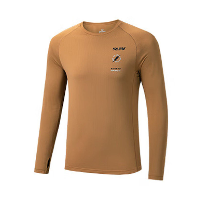 361度秋季男款跑步系列时尚透气简约修身圆领长T恤652432103-,淘宝优惠券,粉丝福利购,淘宝优惠卷