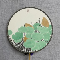 Book Juan Pure Hand Painted Ancient Wind Culture Palace Fan Xuan Paper Sending People Collection Goods Country Painting Calligraphy Bifacial Flower Bird Handicraft