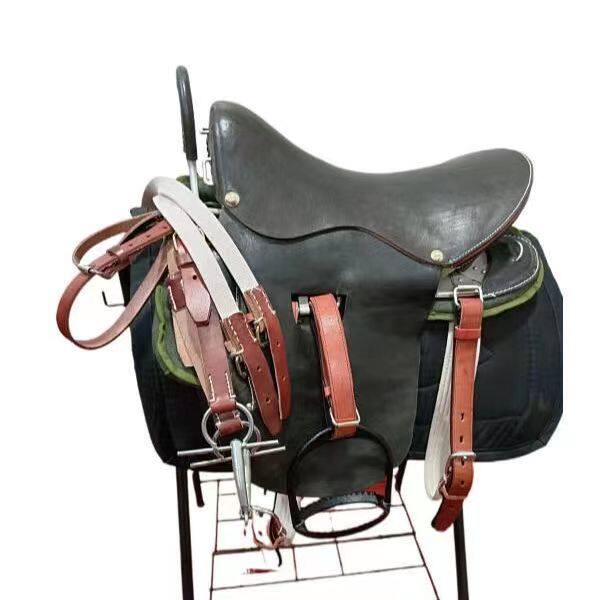 大号游客马鞍牛皮马鞍马具用品全套马鞍用品大马游客鞍骑士马术鞍_虎窝淘