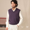 Warm cashmere pullover V-neck knitted vest inner wear