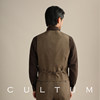 CULTUM single row six-pin button V-neck suit vest men's suit side slit slim business formal suit horse clip
