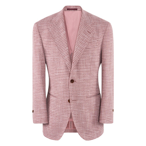 【经典千鸟格 舒适透气】CULTUM意式春夏半里休闲西装西服外套男 - 图3