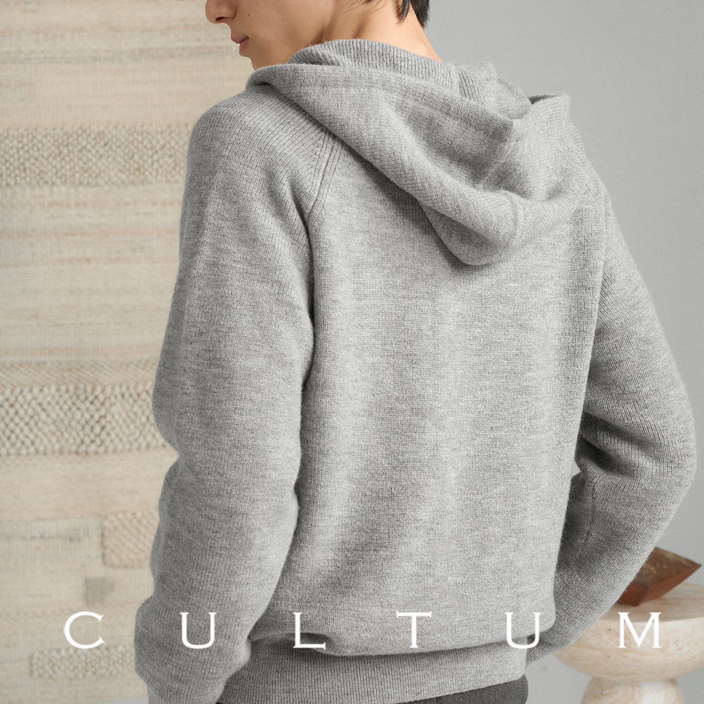 【100%羊毛】CULTUM秋冬新款宽松拉链毛衣外套休闲连帽针织开衫男,淘宝优惠券,粉丝福利购,淘宝优惠卷