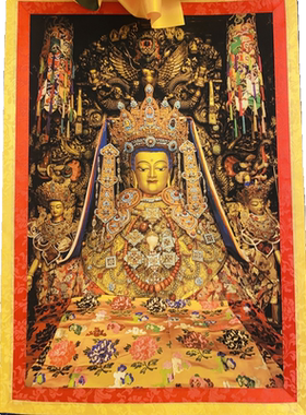 大昭唐卡释迦牟尼挂画觉沃佛唐卡