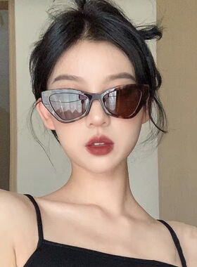 欧美ins网红性感墨镜猫眼玳瑁色