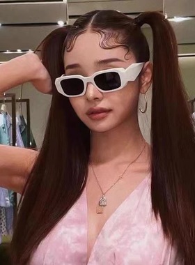 黑框复古墨镜女时尚韩版街拍网红显瘦眼镜明星同款白色个性太阳镜