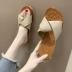 Mùa hè mới 2019 mặc thời trang từ nữ kéo bãi biển phẳng kéo cổng gió chic roman dép đỏ và dép - Dép dép juno Dép
