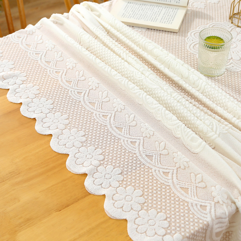 加厚蕾丝多用盖巾轻奢高颜值现代文艺风桌布防滑餐桌盖布巾2024新,淘宝优惠券,粉丝福利购,淘宝优惠卷