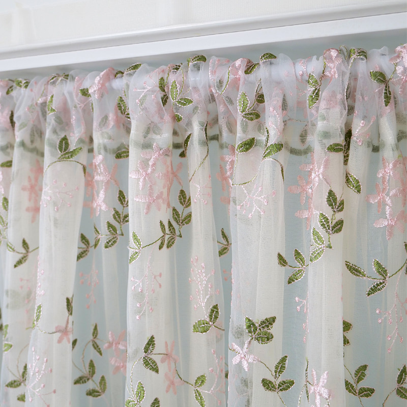 双层纱吊坠门帘法式氛围感卧室防蚊隐私纱帘蕾丝绣花纱吊珠免钉帘,淘宝优惠券,粉丝福利购,淘宝优惠卷