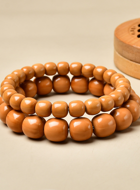 高端野生正圆老型猴头手串男核桃雕刻京八棱直切光珠文玩盘玩佛珠