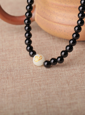 多层生肖夜光石男女款手串