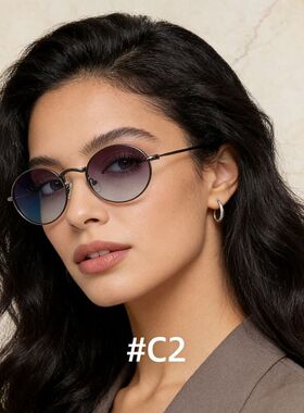 玫瑰个故事男女同款墨镜大牌金属