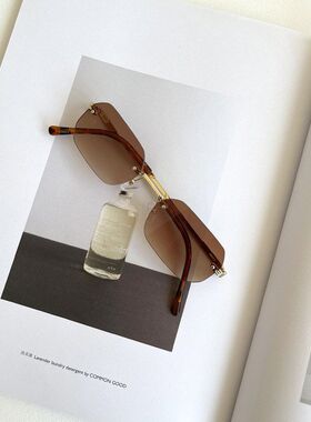 新款中古无框墨镜女款高级感y2k