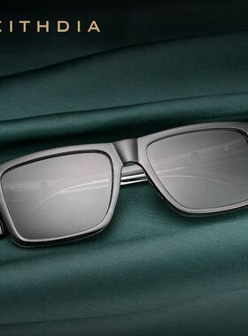 男眼镜偏光变色方时尚墨镜防晒