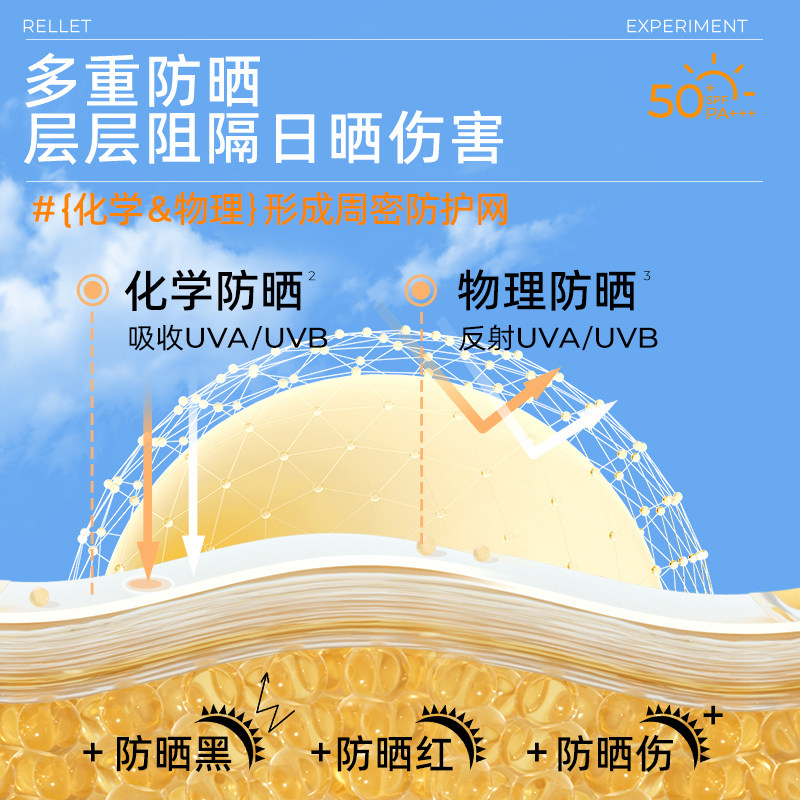 福瑞达颐莲高倍补水保湿油腻防晒霜 颐莲防晒霜