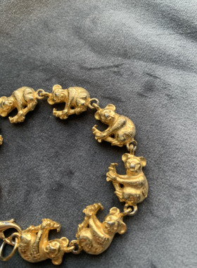 可爱考拉手链中古首饰