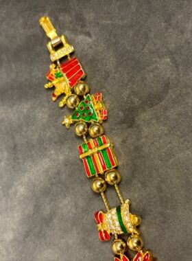 圣诞节日主题礼物滑轨手链