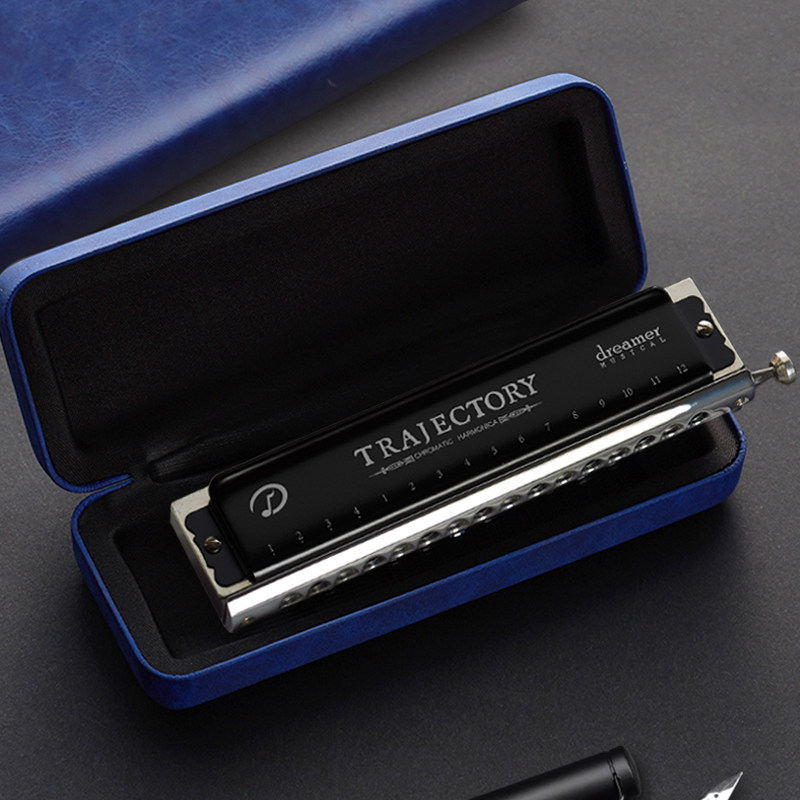 天鹅追梦人半音阶16孔12初学者口琴 天鹅口琴