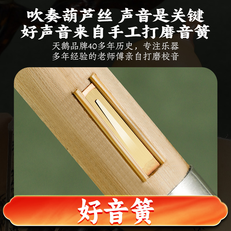 天鹅葫芦丝乐器小学生专用c调降b调7孔儿童成人初学者入门旗舰店