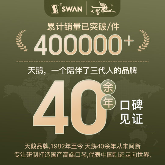 天鹅口琴24孔28孔初学者入门小学生专用儿童复音重C调成人业正品