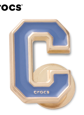 Crocs卡骆驰智必星配件洞洞鞋花复古珐琅球衣 复古珐琅C