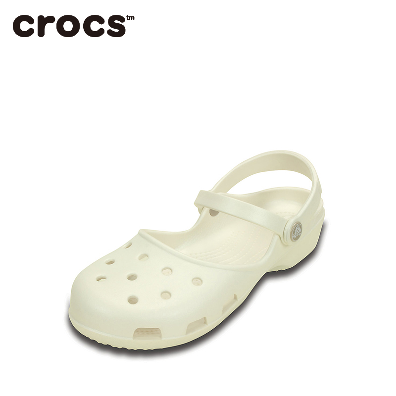 Crocs卡駱馳女鞋 卡琳克駱格平底涼鞋洞洞鞋|202494
