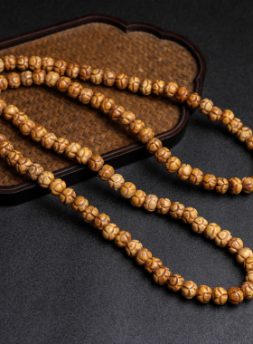 牦牛骨雕刻莲花手链手串