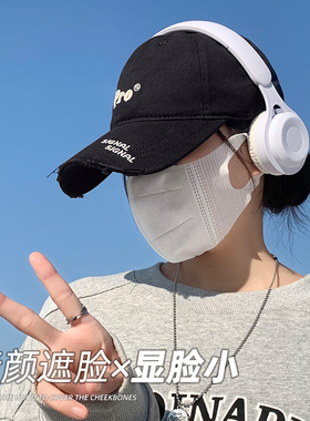 黑色大头围棒球帽女款
