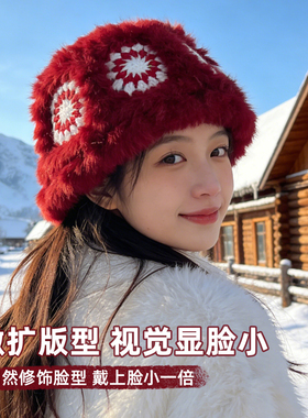 新年本命年红色醒狮帽子氛围感