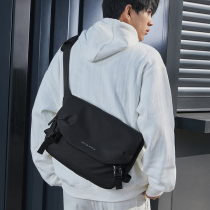 Wood Village Yaolu Slanted Satchel mens brief Tide Cards Single Shoulder Bag New Functional Wind Sports Casual Mailbag Satchel Bag