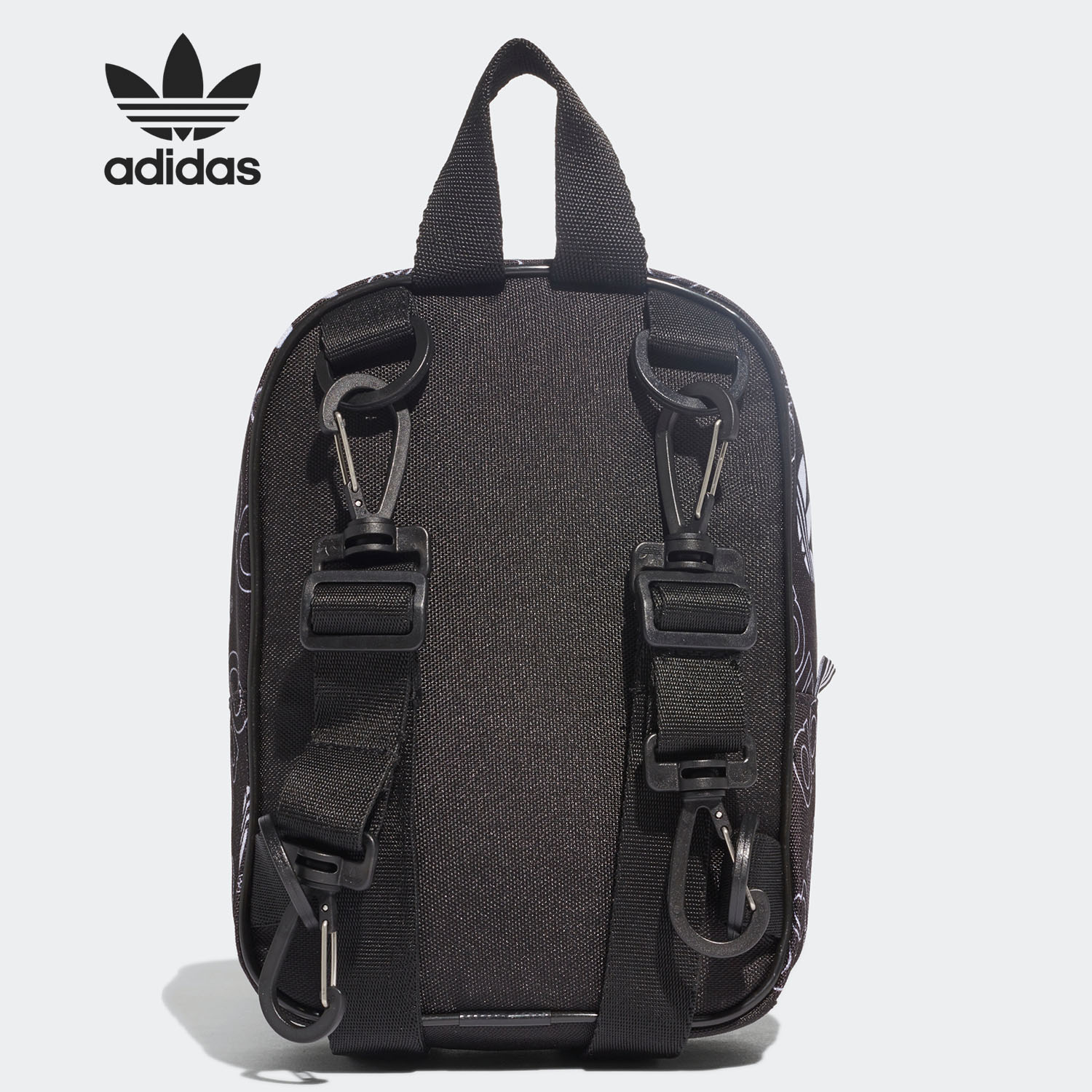 Adidas/阿迪达斯正品三叶草男女MINI休闲运动双肩包 DV0192-图0