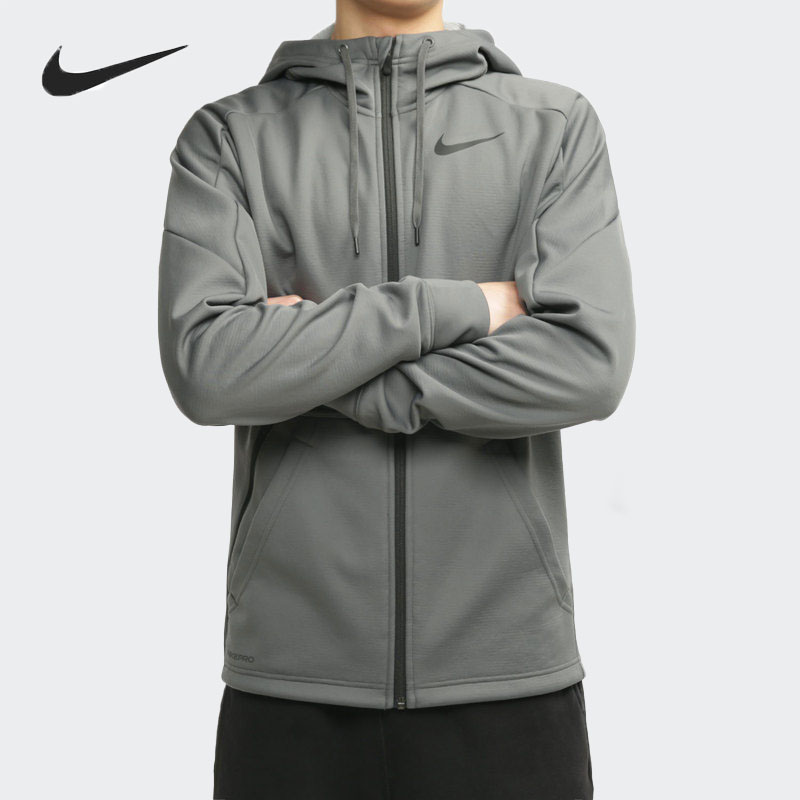 Nike/耐克正品Swoosh男子休闲运动训练保暖加绒连帽外套CU7359-图0