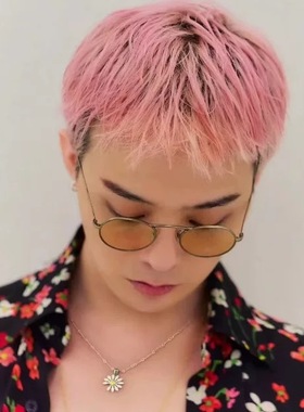 权志龙同款小雏菊镶钻项链