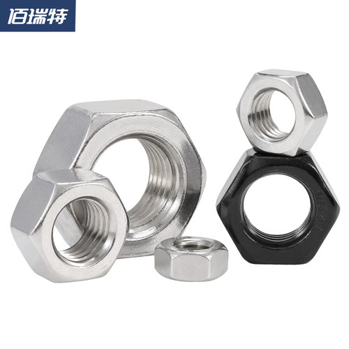 不锈钢螺母螺丝帽大全304/316六角螺帽细牙M3M4M5M6M8M10M12M16M2 - 图2