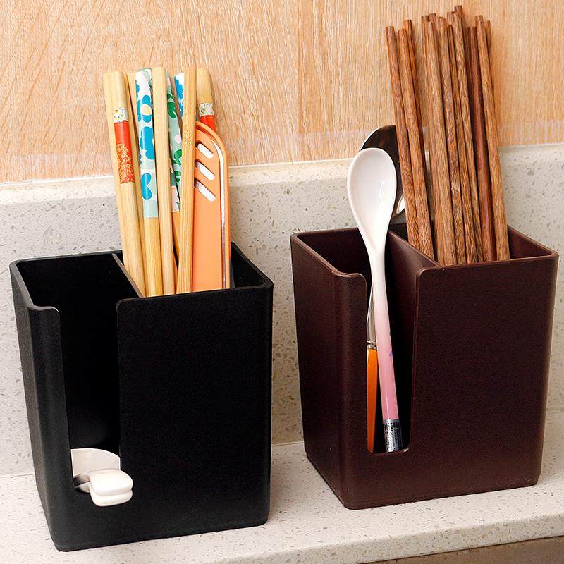 筷子桶饭桌饭店酒店筷笼子家用筷笼厨房餐具勺子收纳盒方形纯色,淘宝优惠券,粉丝福利购,淘宝优惠卷