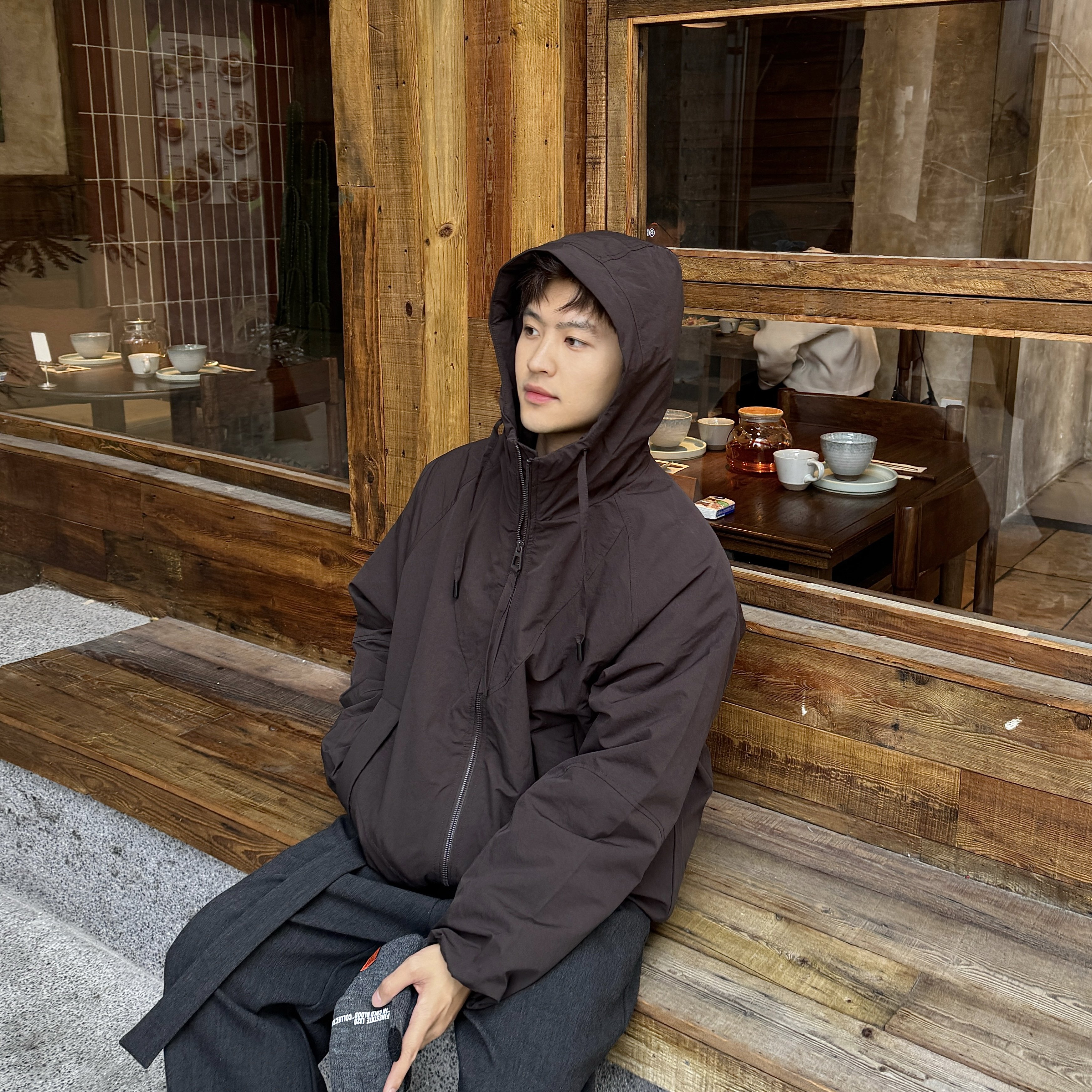 飞型记工装风连帽棉衣男冬季新款宽松休闲百搭加厚保暖外套棉服,淘宝优惠券,粉丝福利购,淘宝优惠卷