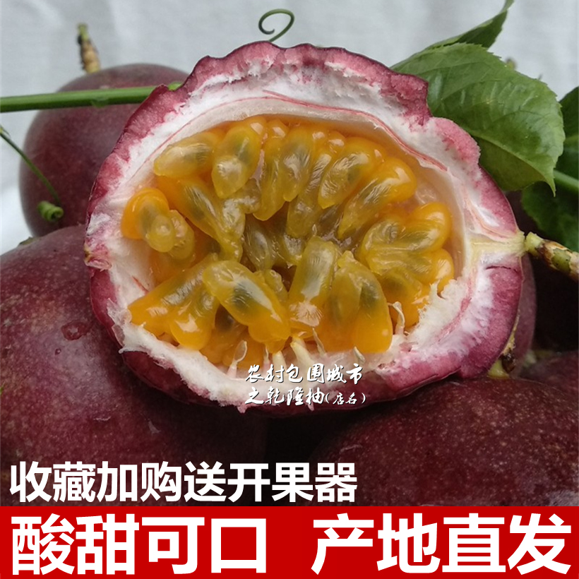 新鲜百香果柠檬汁肉纯现挖浓缩原浆 黄金果原汁酱 紫香熟果汁瓶装 - 图2