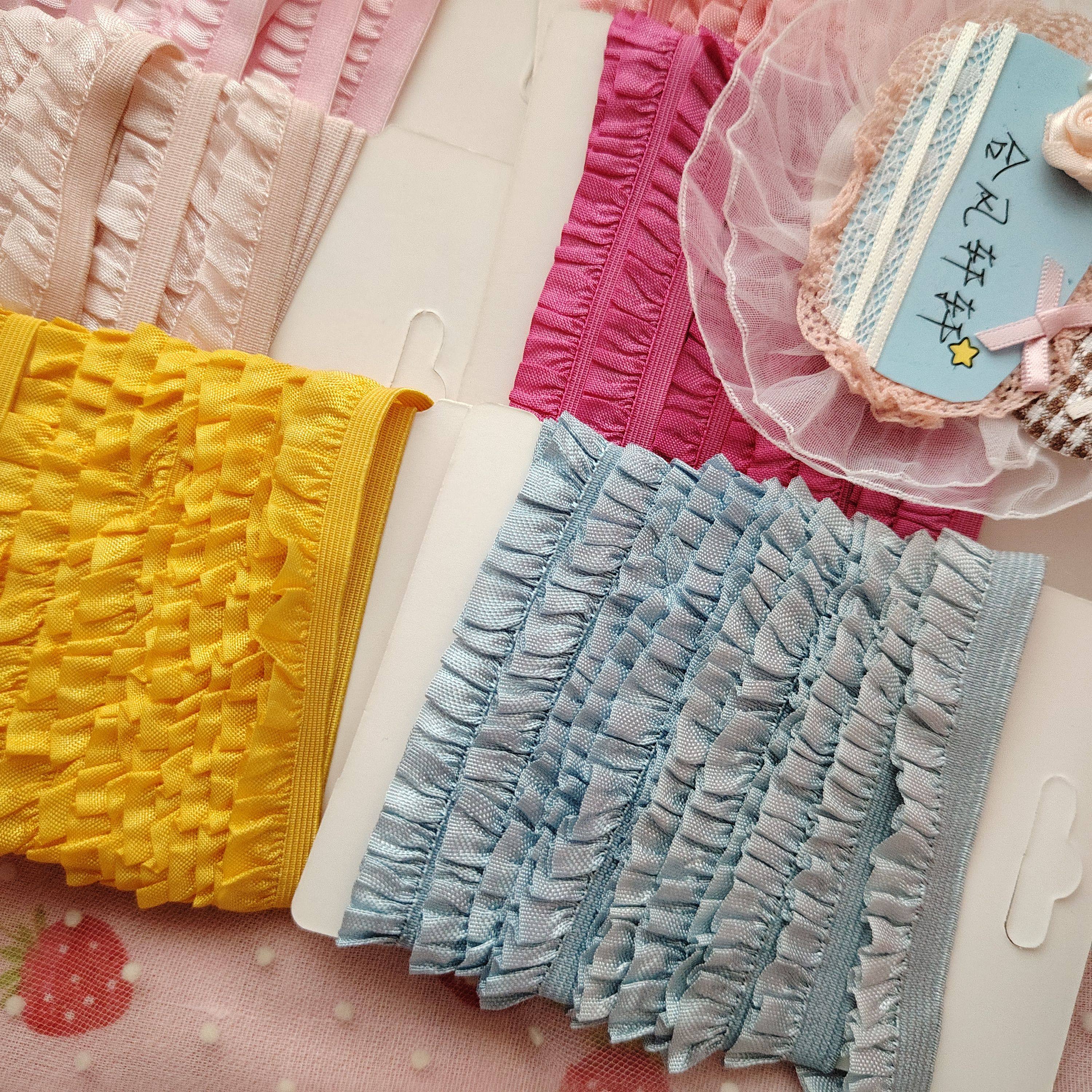 尾货-L多色弹力花边辅料手作娃衣宠物衣裙窝发饰内衣裙边配件辅料,淘宝优惠券,粉丝福利购,淘宝优惠卷