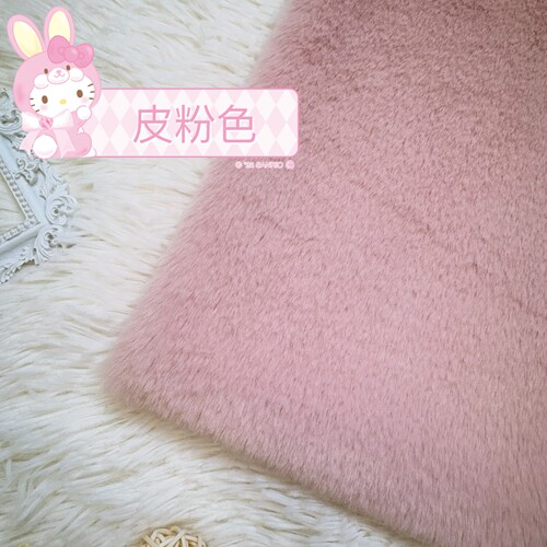 8mm加密加厚仿獭兔毛绒布料秋冬毛绒皮草外套围巾帽子diy服装面料 - 图2