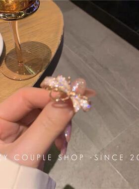 韩国东大门设计感气质锆石满钻蝴