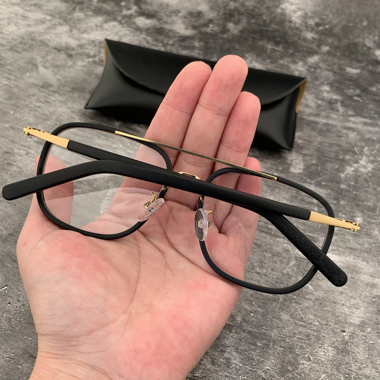 宝剑克罗心眼镜框复古方形大脸佩戴平光双梁陈伟霆近视男女眼镜架 宝剑克罗心眼镜框复古方形大脸佩戴平光双梁陈伟霆近视男女眼镜架