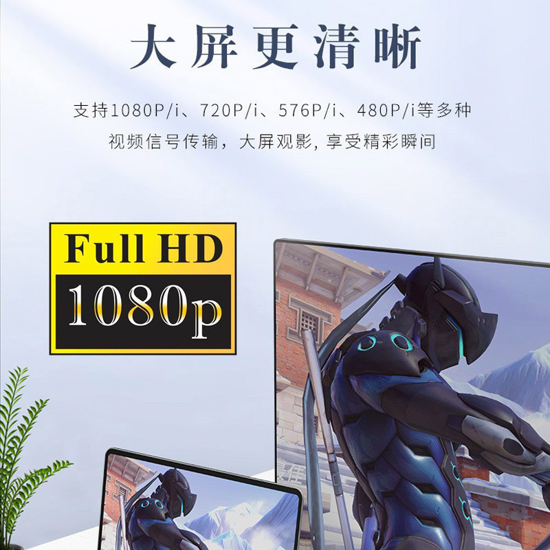 CY辰阳 90度双上弯头FPV HDTV镀金 HDMI 1.4转HDMI高清线视频线 - 图3