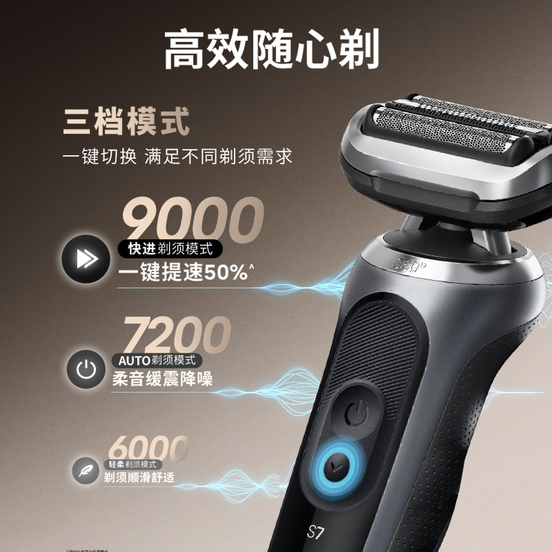 Braun thunder 7 series pro reciprocating electric shaver