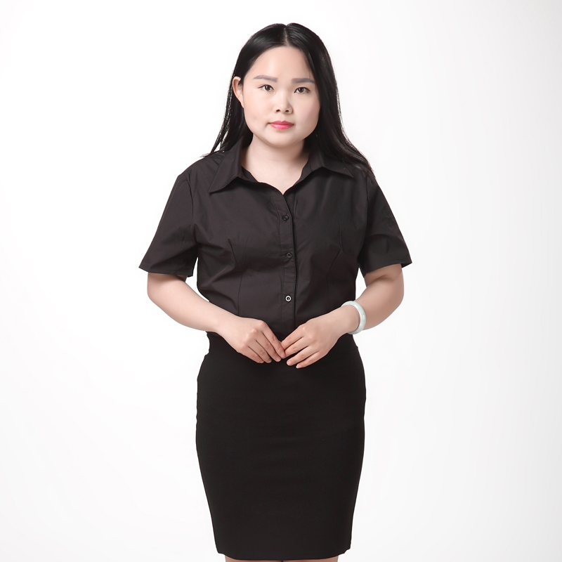 加肥加大职业白衬衫女短袖显瘦大码衬衣胖mm