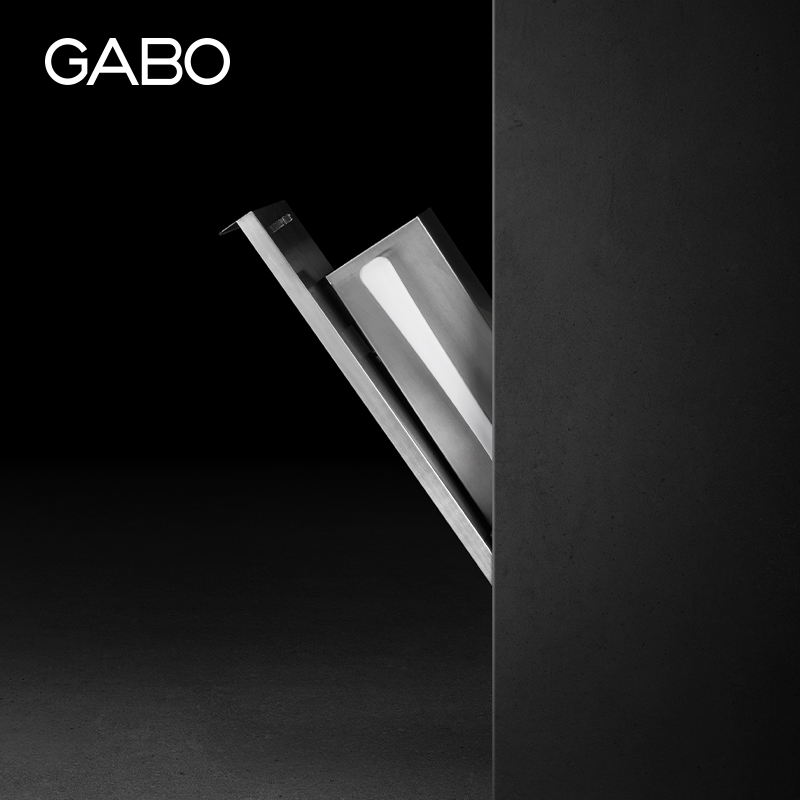 观博GABO 隐藏式304不锈钢垃圾桶卫生间入墙嵌入式暗装垃圾桶2718 - 图2