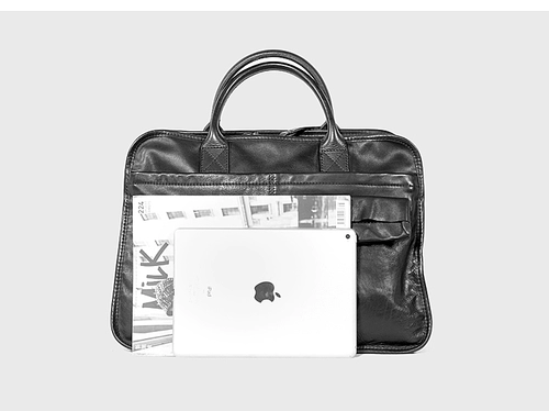 Кожаный портативный ноутбук, сумка через плечо, воловья кожа, из натуральной кожи, бизнес-версия