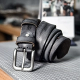 Ремень для отдыха, джинсовые кожаные ретро штаны, из натуральной кожи, в корейском стиле