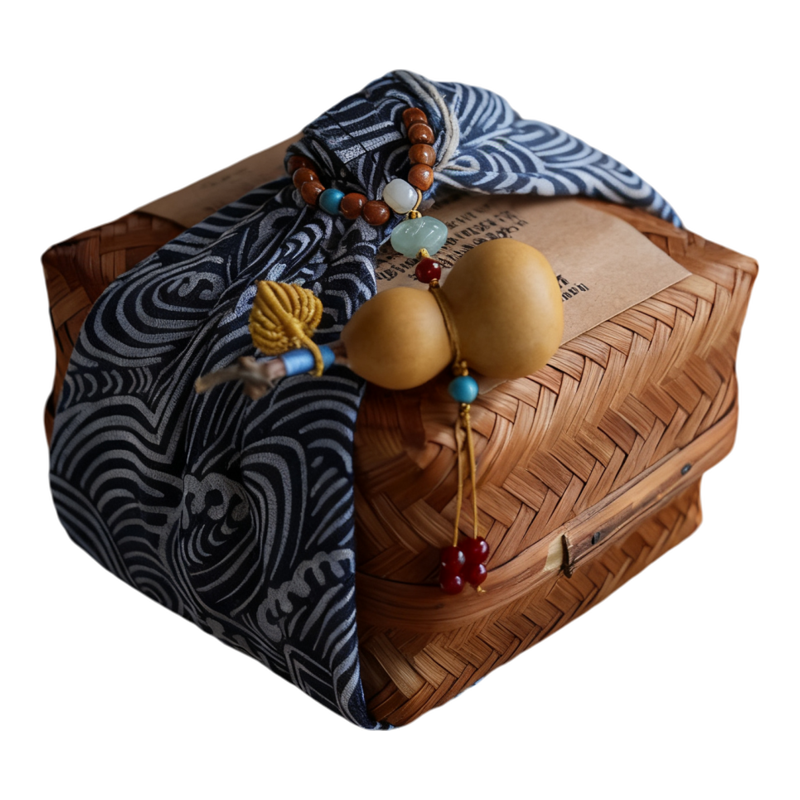 小众复古竹编茶叶盒手工编织方形装饰品收纳礼品伴手礼包装盒竹篮,淘宝优惠券,粉丝福利购,淘宝优惠卷